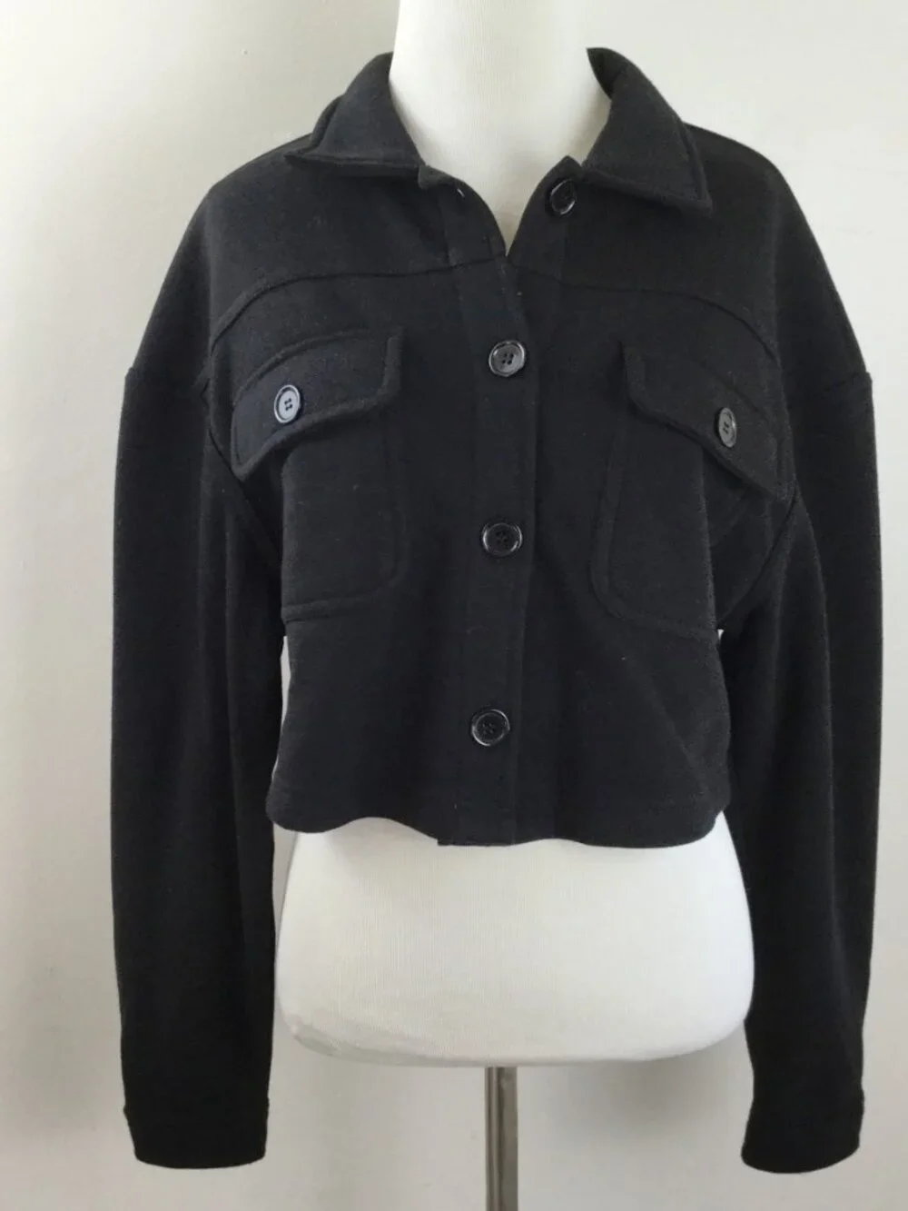 NEW Better/Together Cropped Black Shacket s - Picture 6 of 6